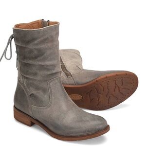 Sofft Leather Ankle Boots Women’s 7.5 Gray NWIB